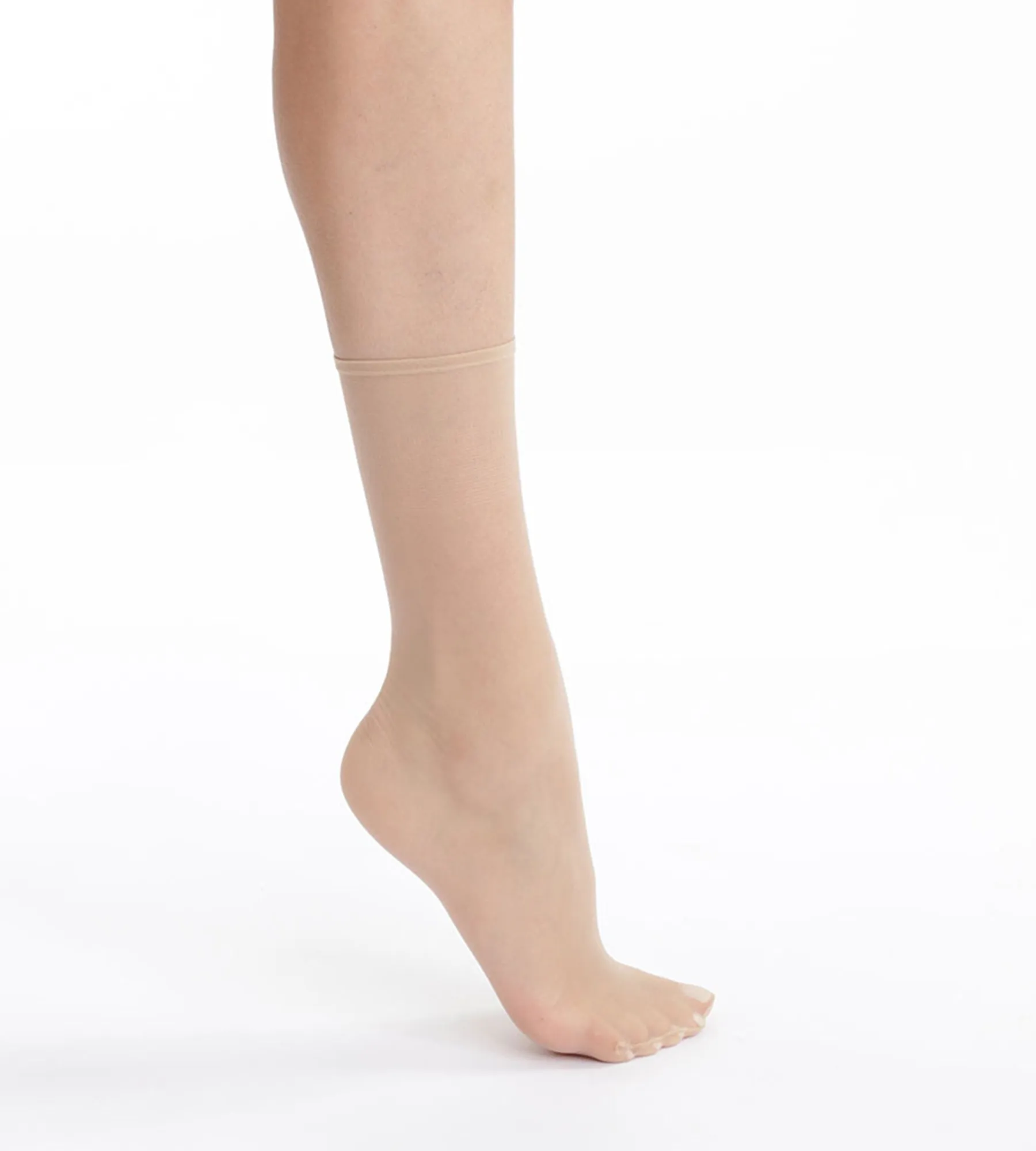 Nude Sable Sublim Voile Brillant Pack of 2 pairs of women's ankle socks