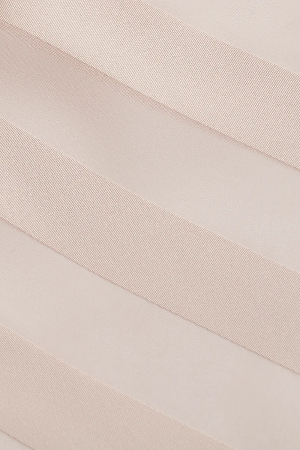 Nude Striped Chiffon Nightwear Set