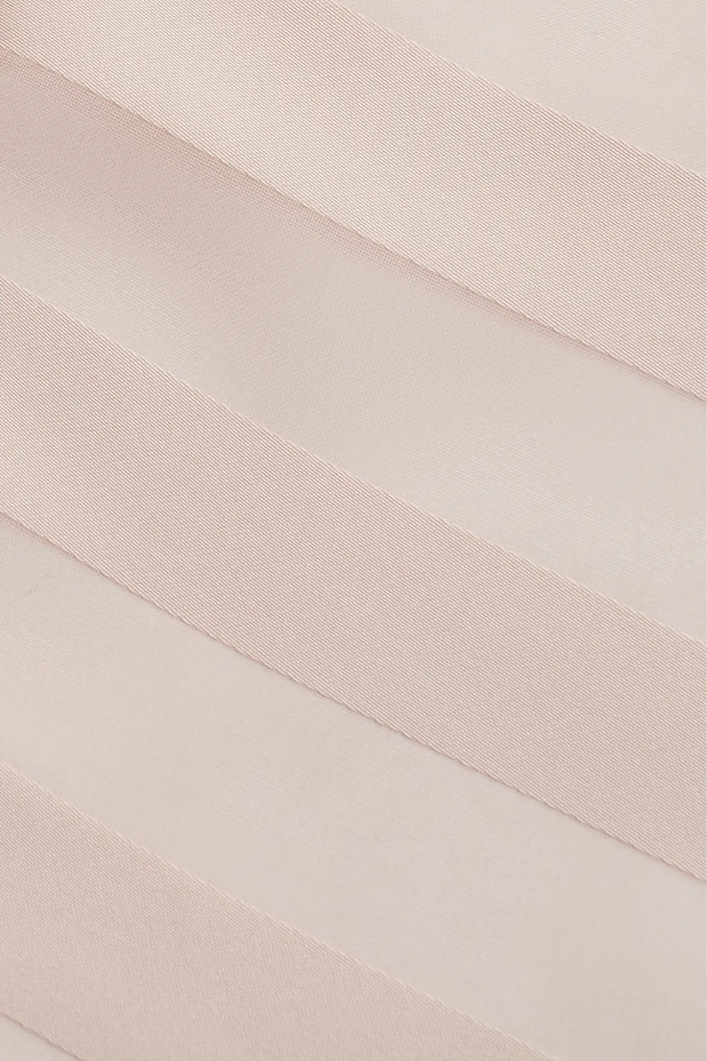 Nude Striped Chiffon Robe