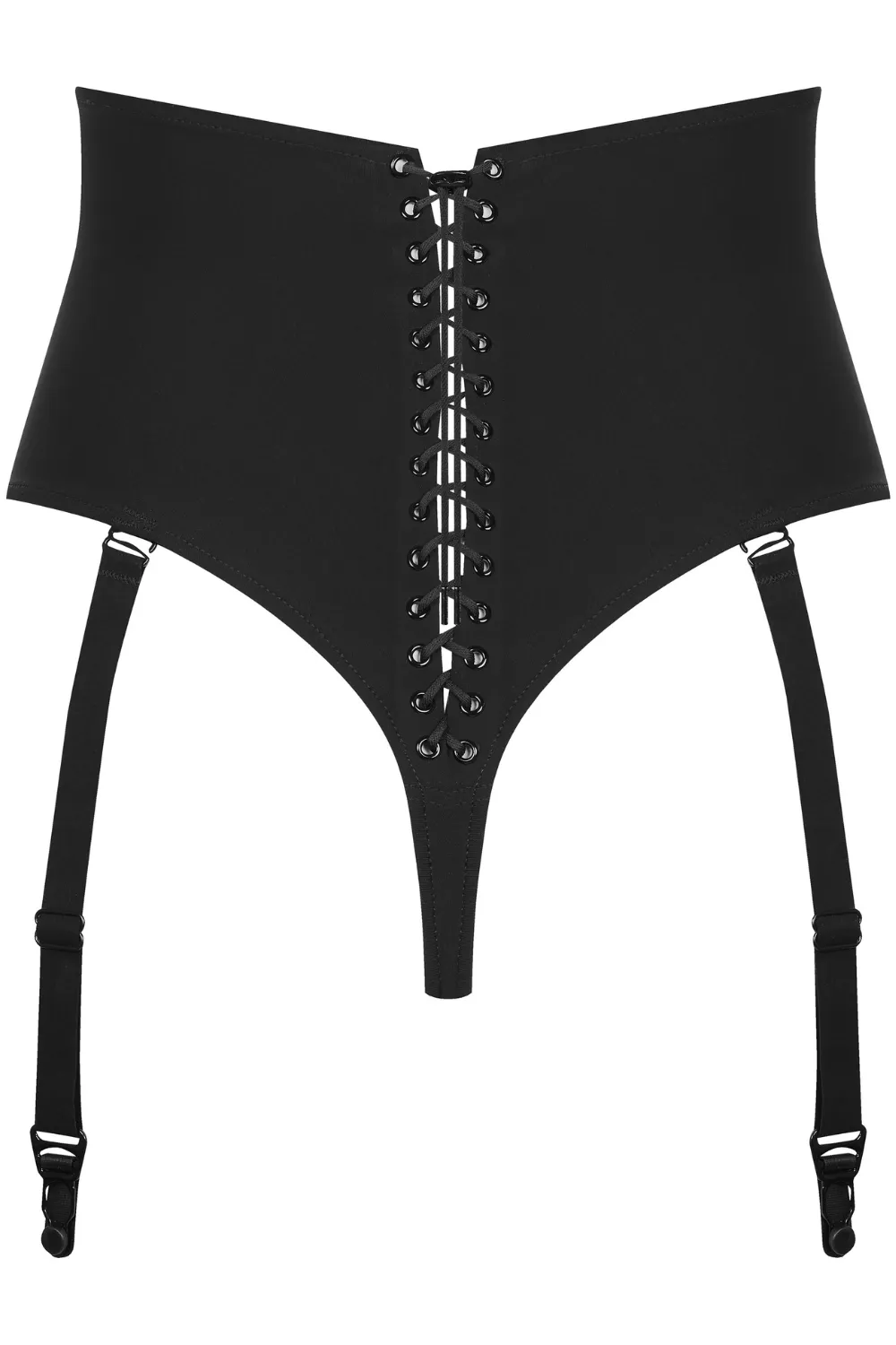 Nuit Infinie High Waist Suspender Thong