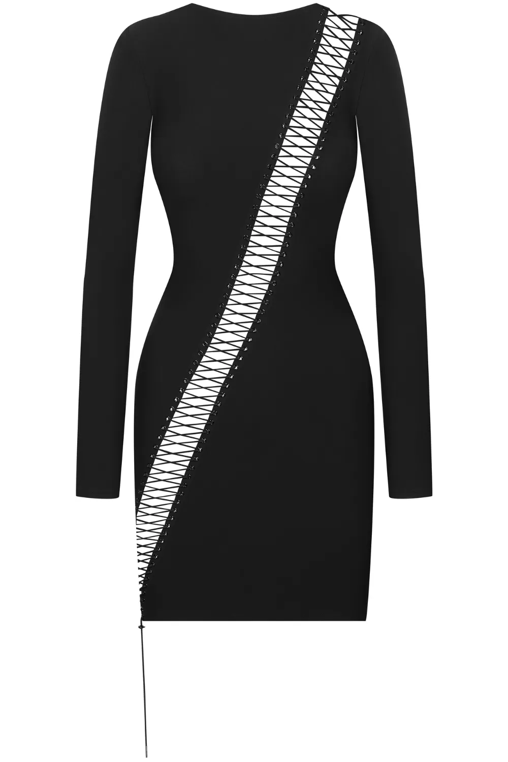 Nuit Infinie Long Sleeve Short Dress
