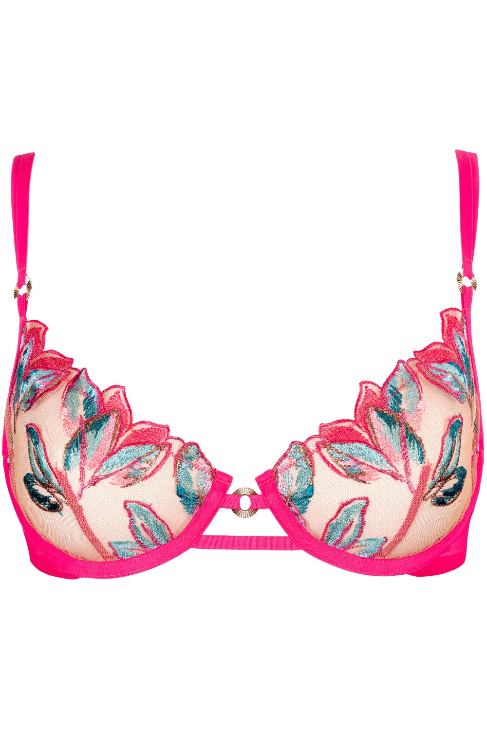 Oiseau de Paradis Half Cup Bra in Cherry