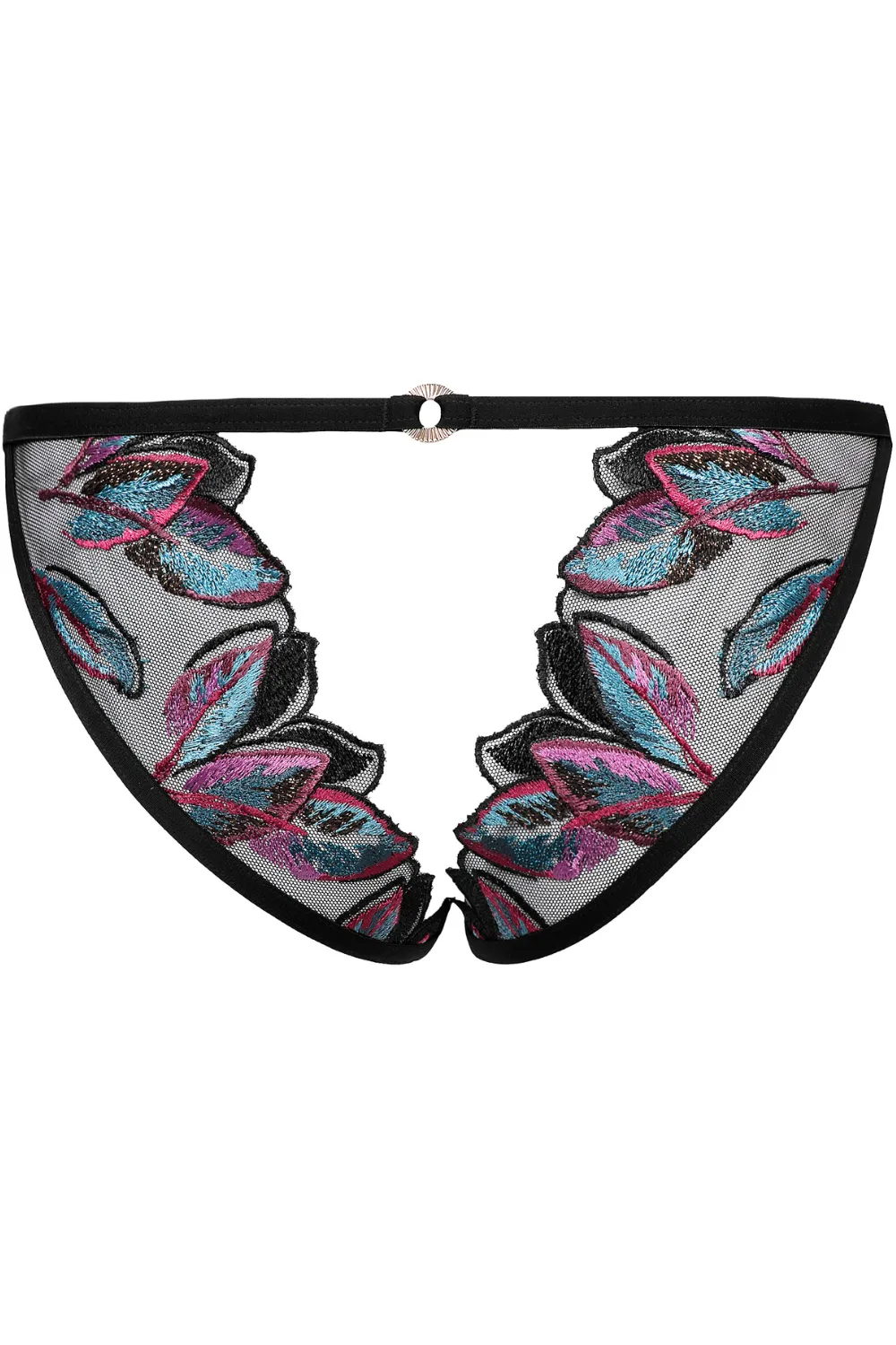 Oiseau de Paradis Open Back Brief in Black