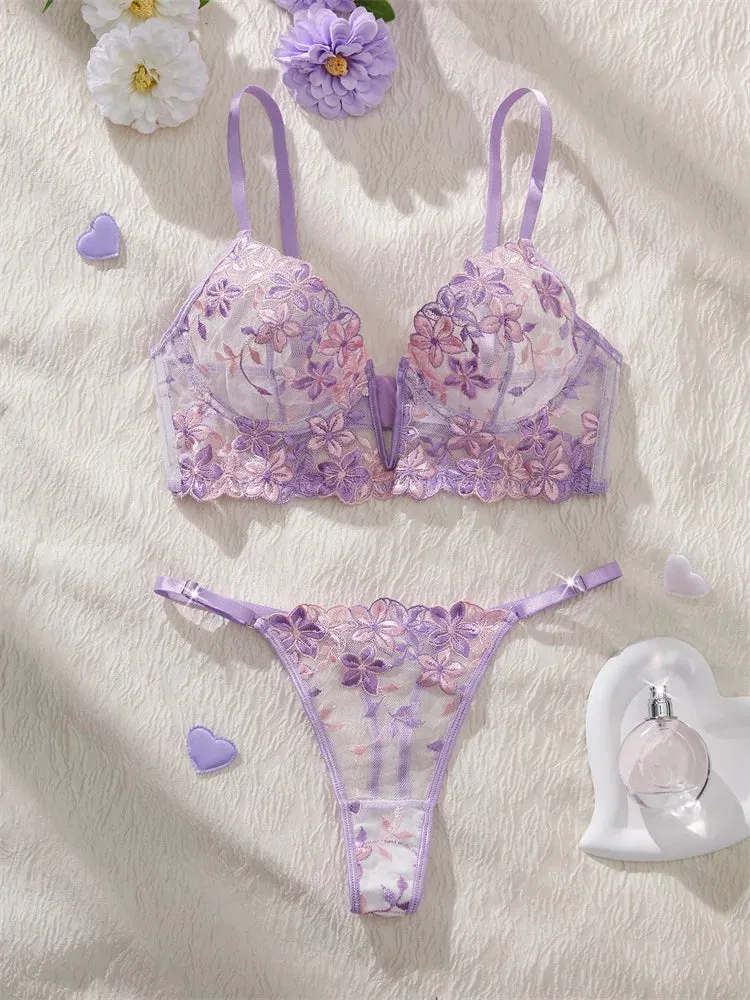 #PB Romantic Purple Lingerie Set