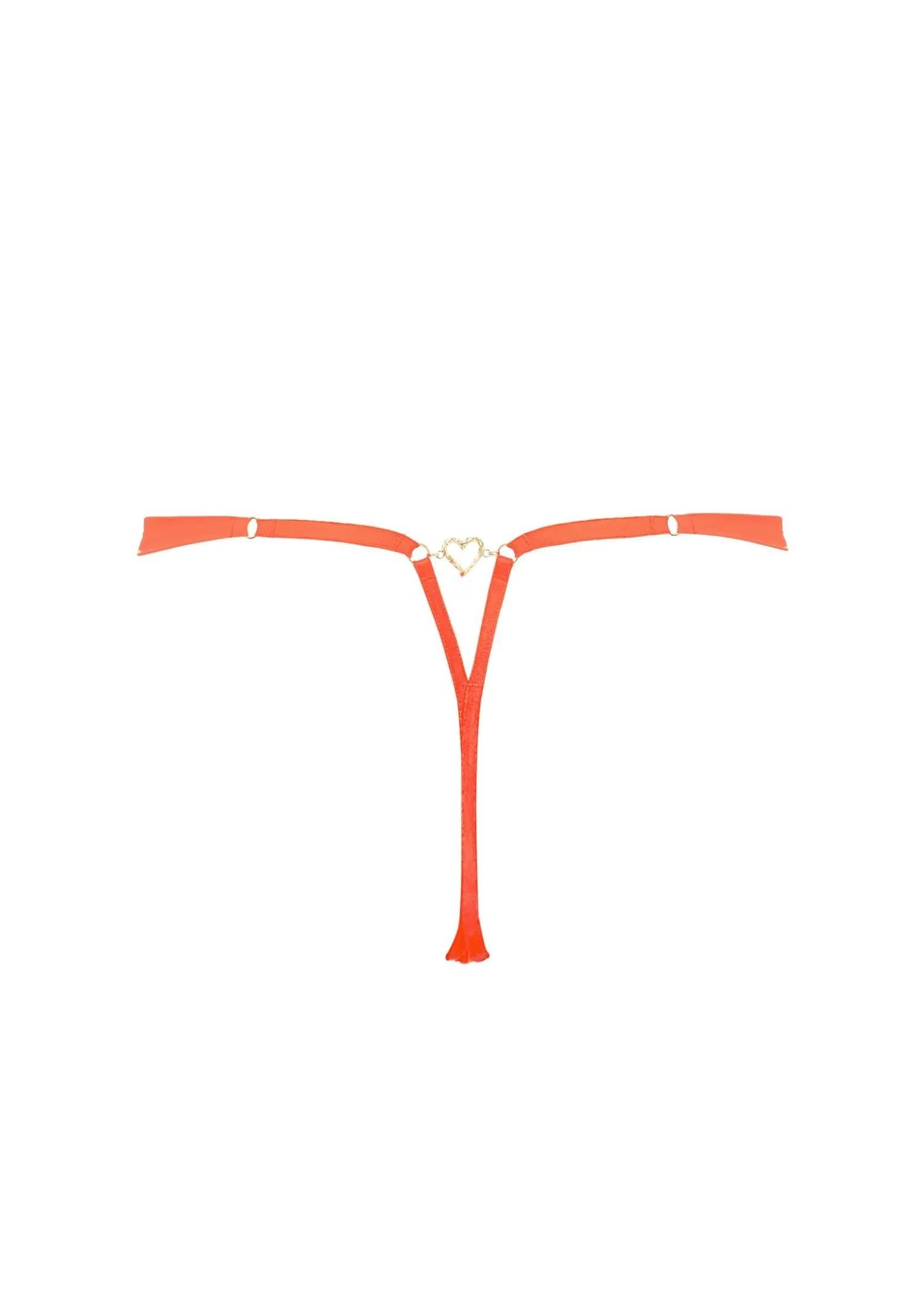 Phoenix Thong (Hot Coral/Gold)