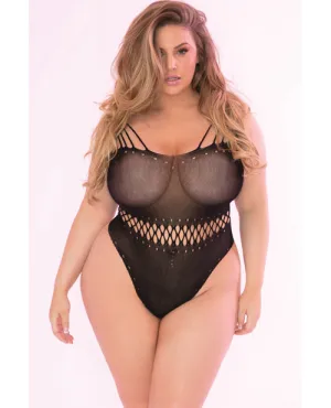 Pink Lipstick All Access Pass Bodystocking 1x