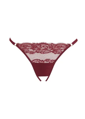 Seraphine Open Knicker (Mahogany)