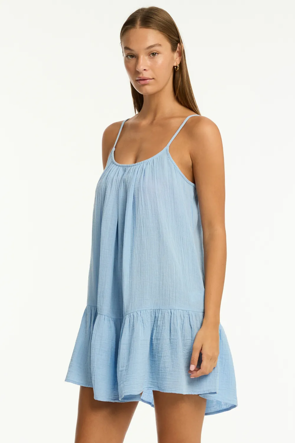 Sunset Cotton Short Sundress