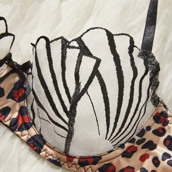 The Virgin Myth Lace Illusion Bra & Thong Set