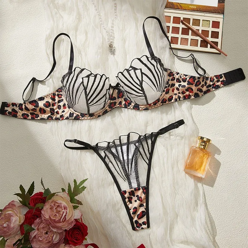 The Virgin Myth Lace Illusion Bra & Thong Set