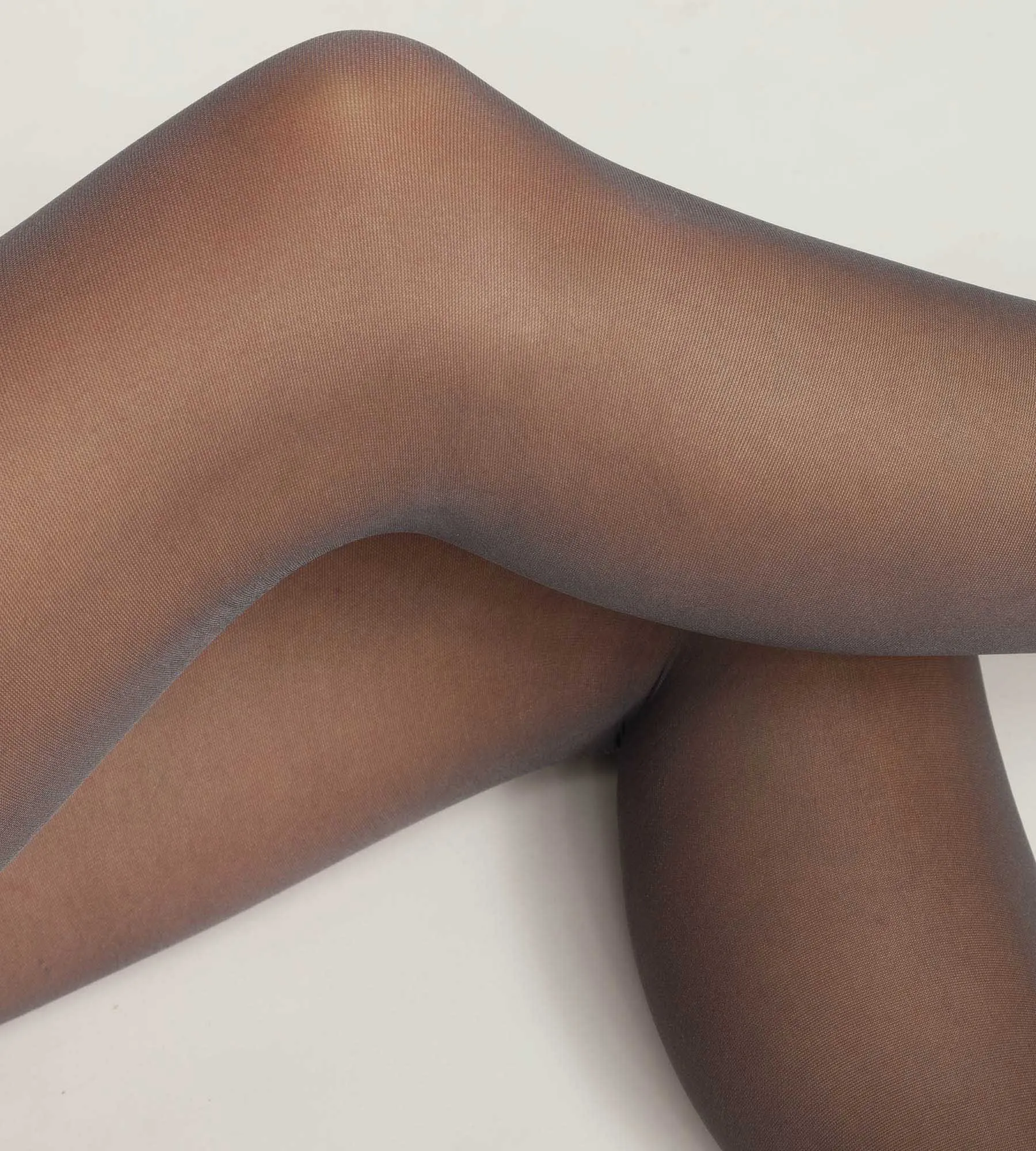 Women's grey sheer tights with contrast piping Dim Style